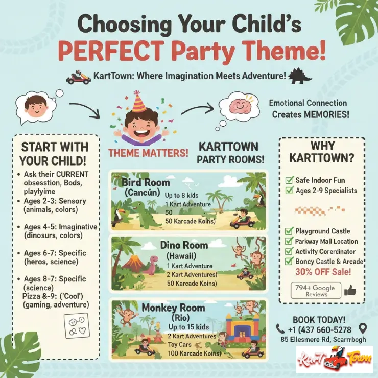 Infographic How to Choose the Right Party Room Theme for Your Child
