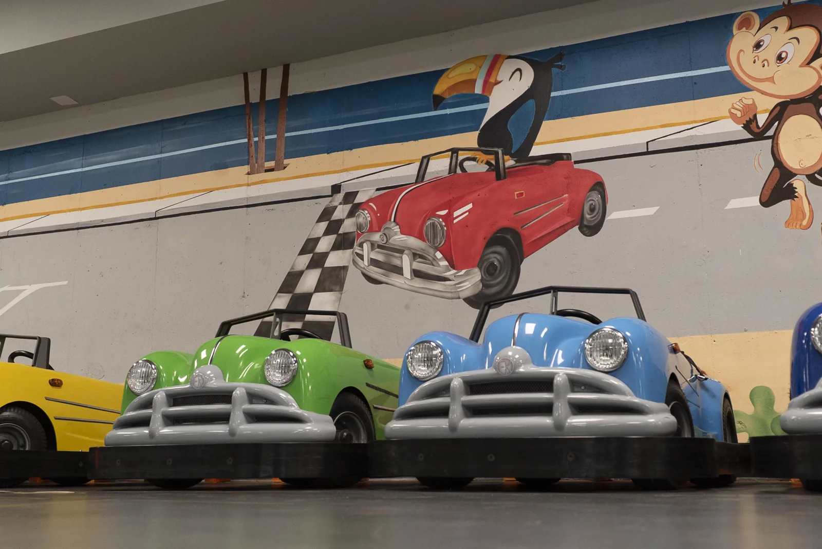 Classic Karts lined up at Kart Town
