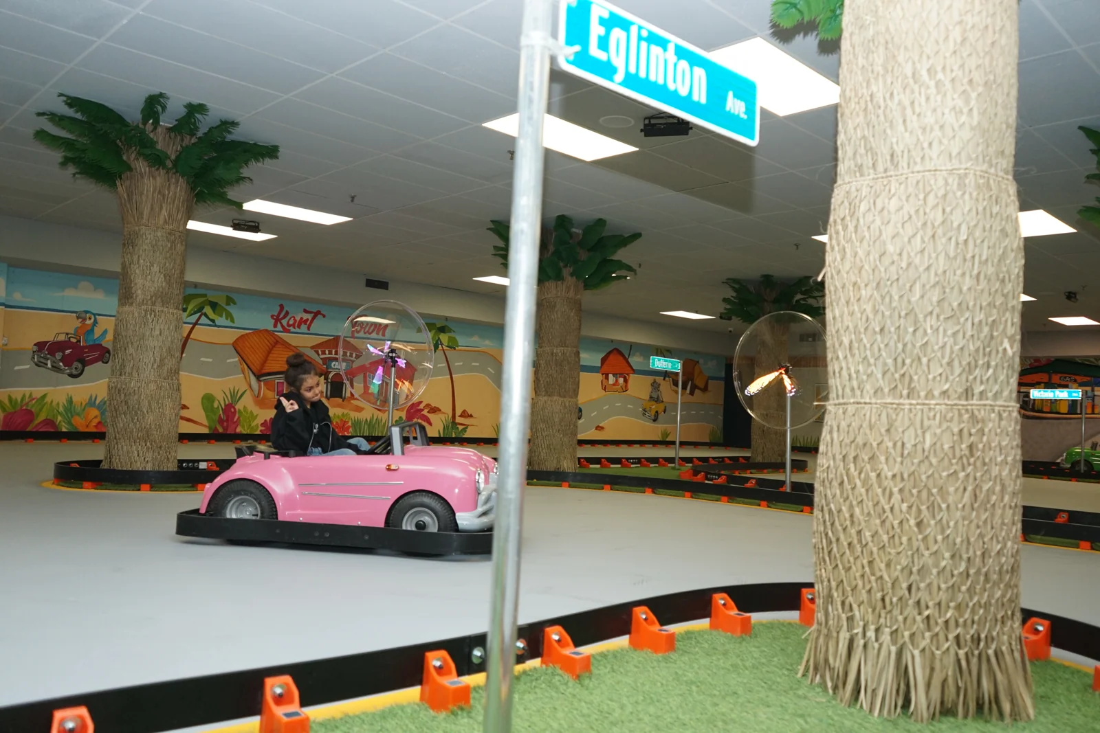 Classic Kart ride on the indoor track at Kart Town